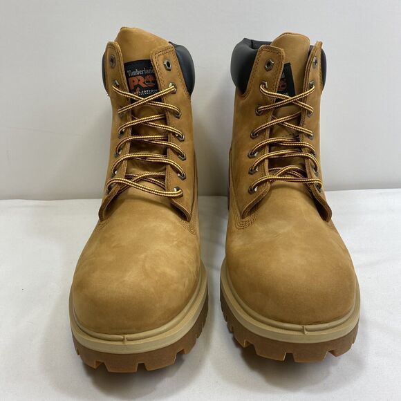 Timberland PRO Boots Men 12 Tan 6" Soft Toe Waterproof Workwear Insulated Shoes - Picture 3 of 15